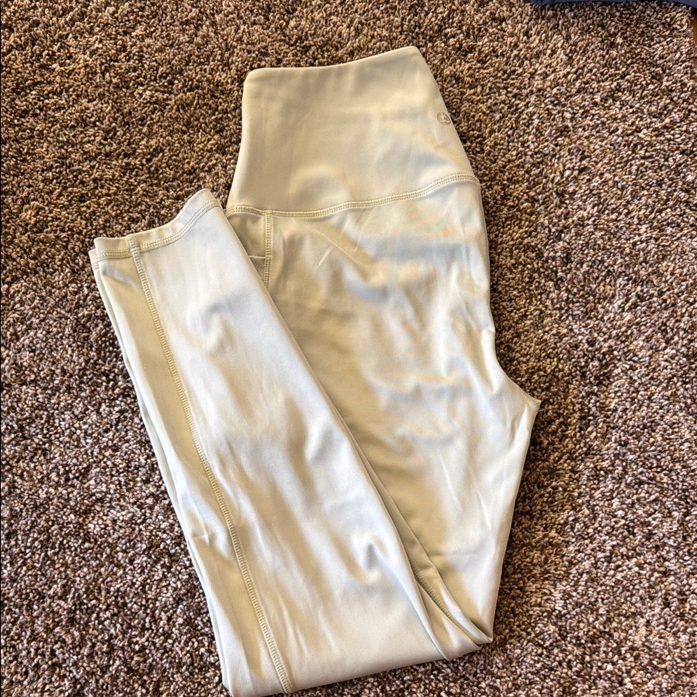 High-Waisted Light-Green Leggings